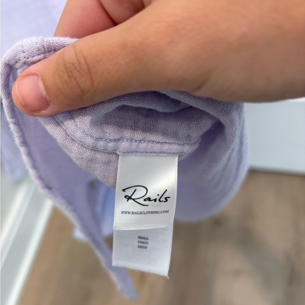 Rails Lavender Button-Up Shirt - Picture 4 of 8